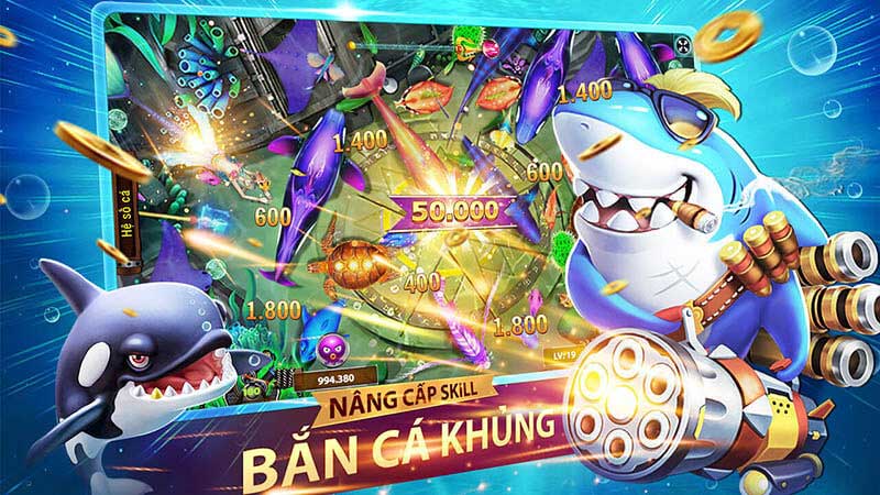 trải nghiệm tựa game bắn cá